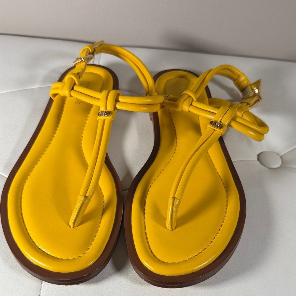 Michael Kors Vibrant Yellow Sandals